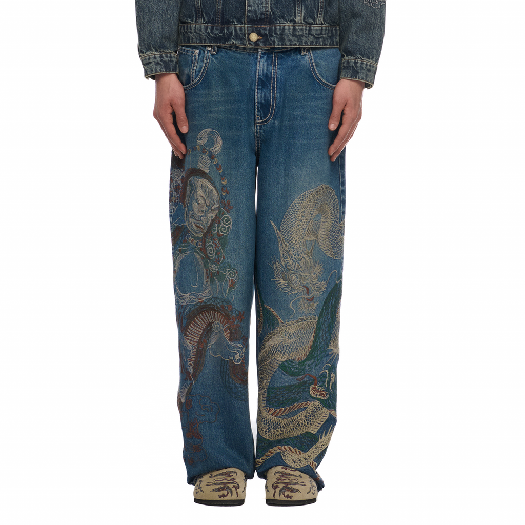 The Dragon tale oversized denims