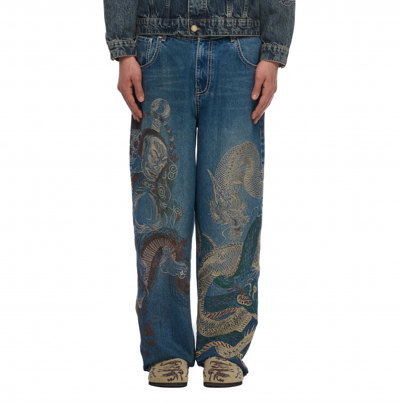 The Dragon tale oversized denims