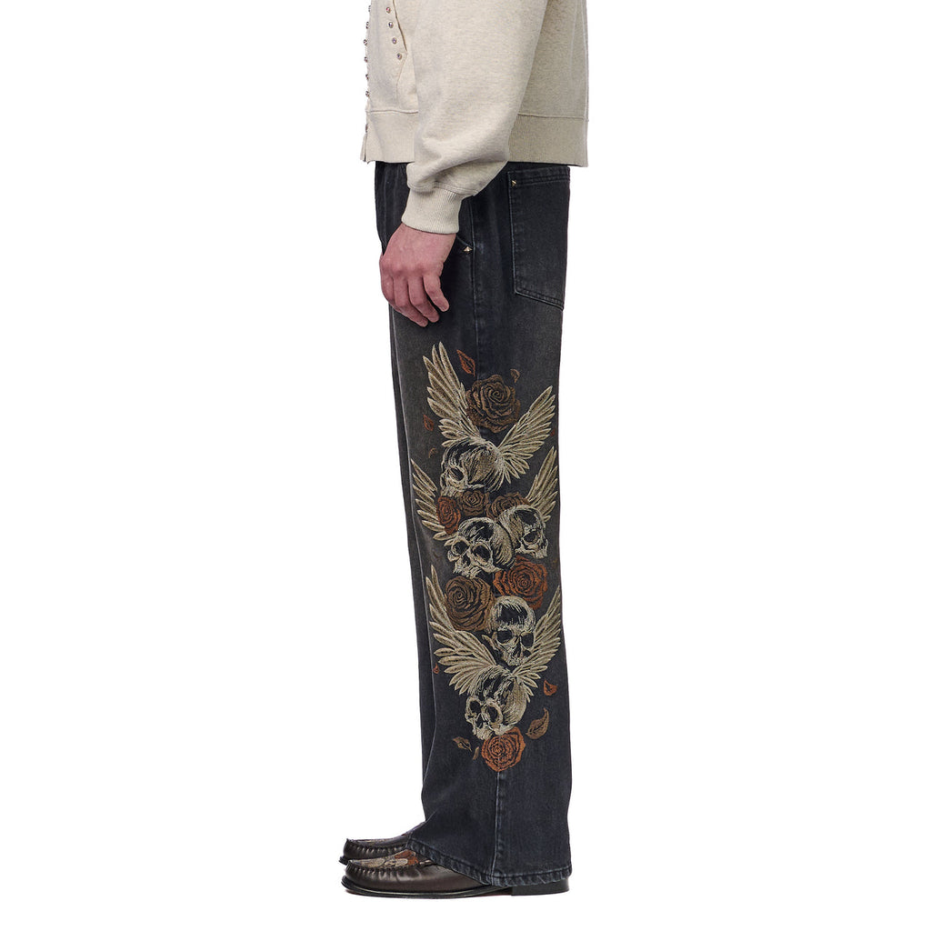 The Orion skull denims
