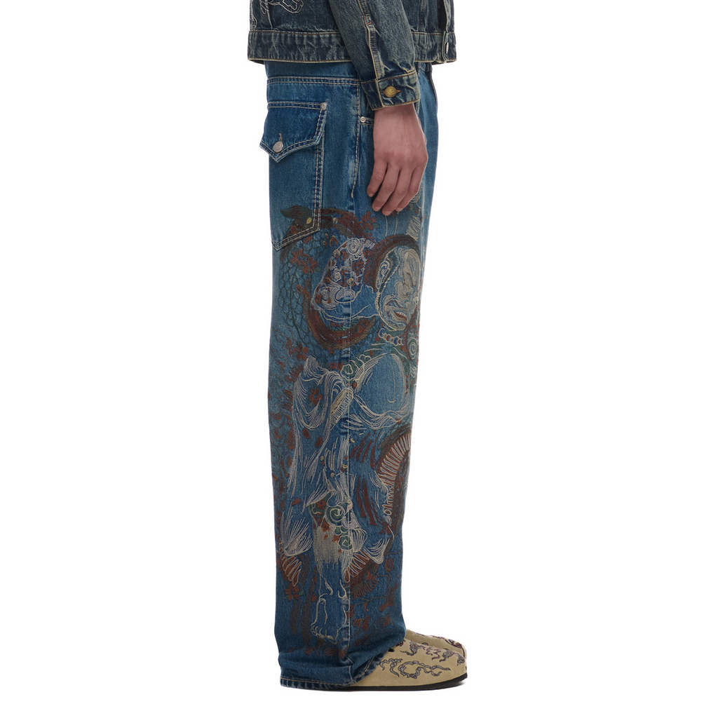 The Dragon tale oversized denims