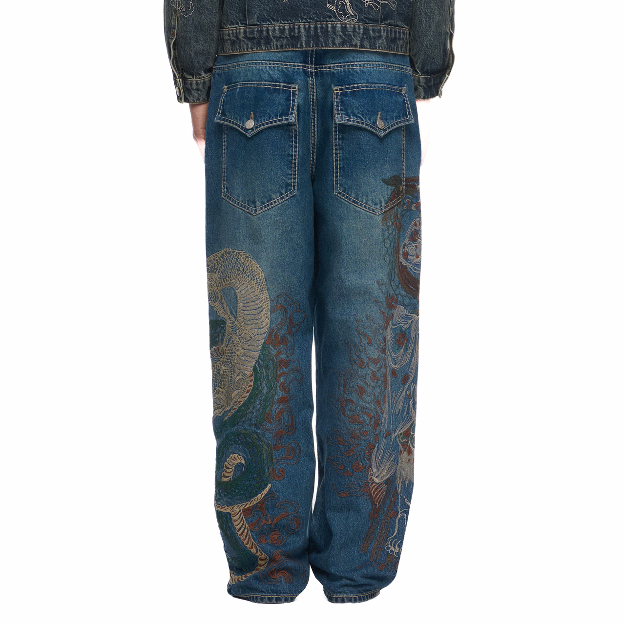 The Dragon tale oversized denims