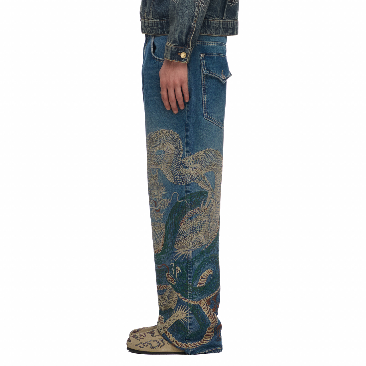 The Dragon tale oversized denims