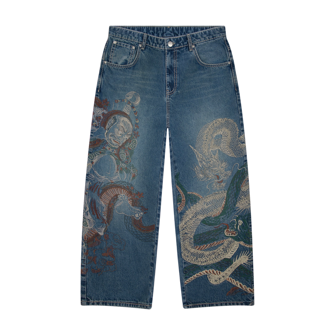The Dragon tale oversized denims